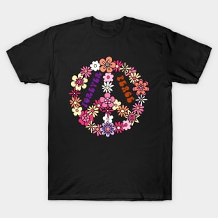 Forever Peace Floral Sign T-Shirt